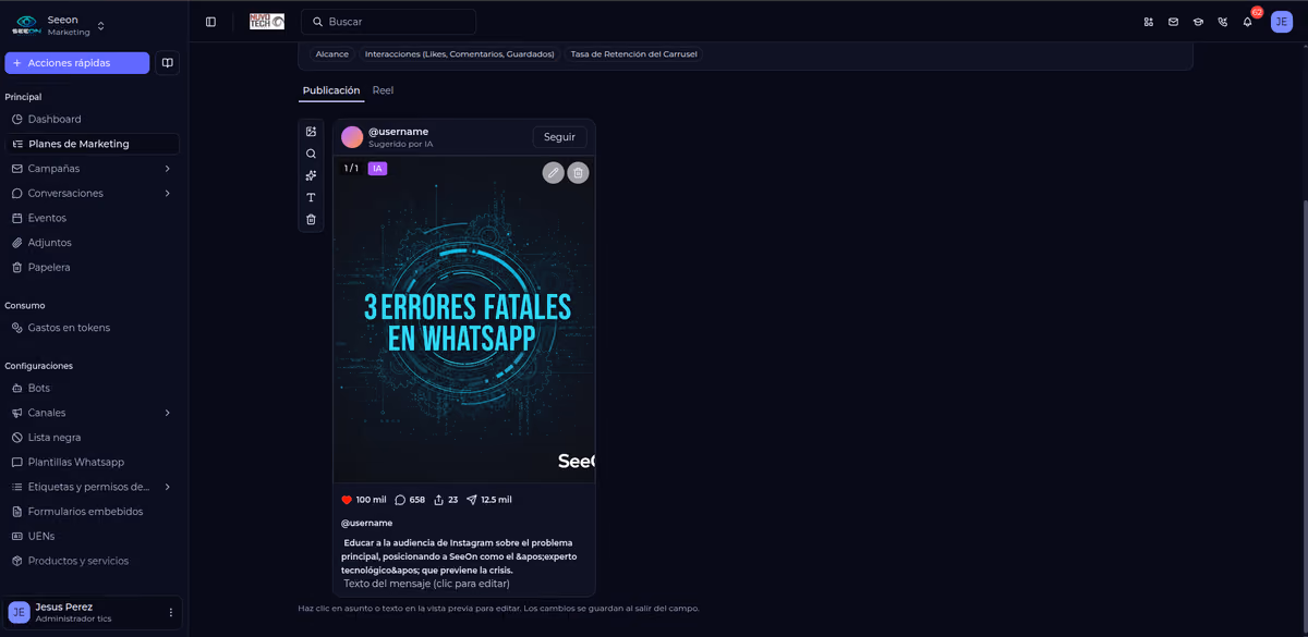 Lanza campañas de marketing
