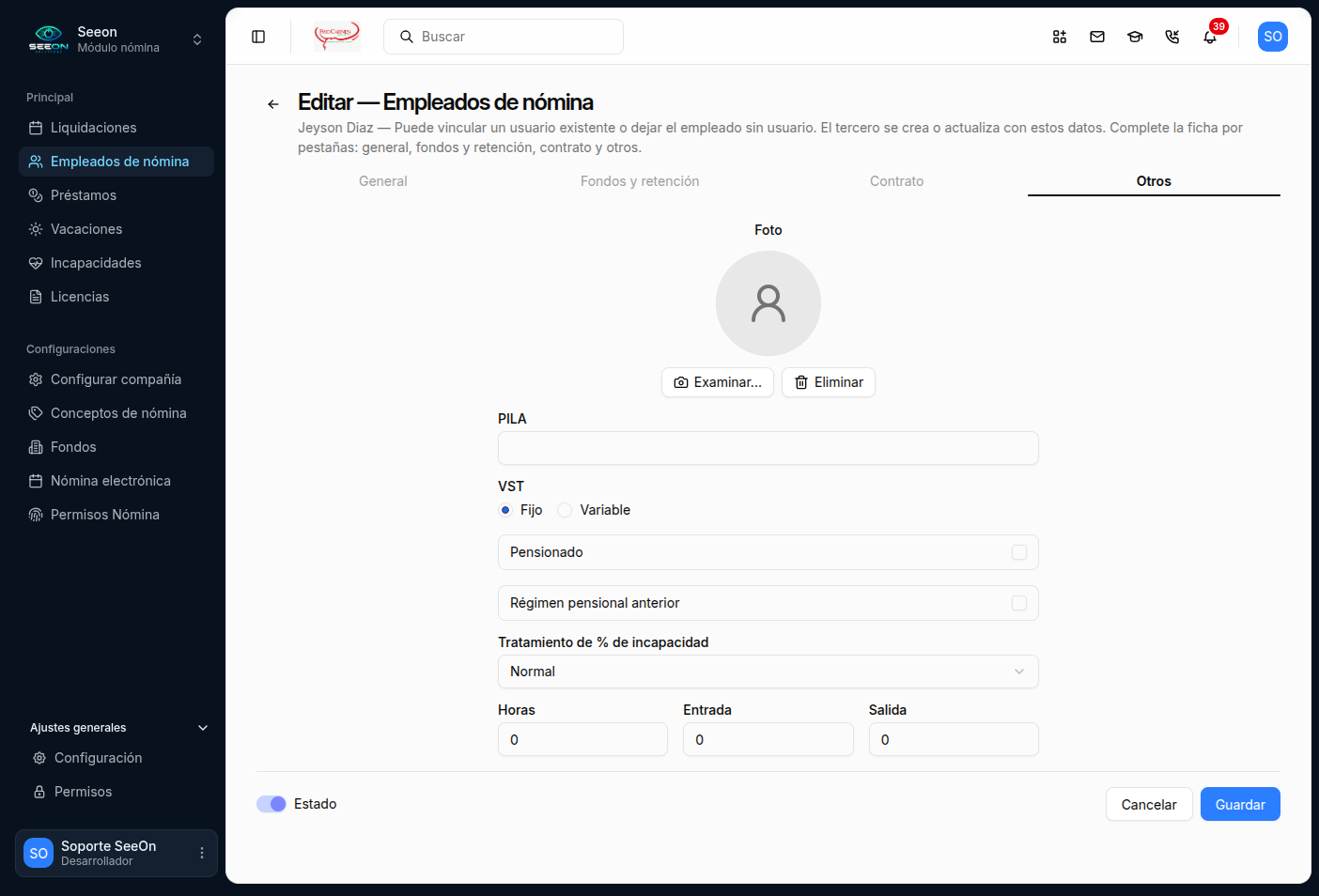 Empleado — Otros